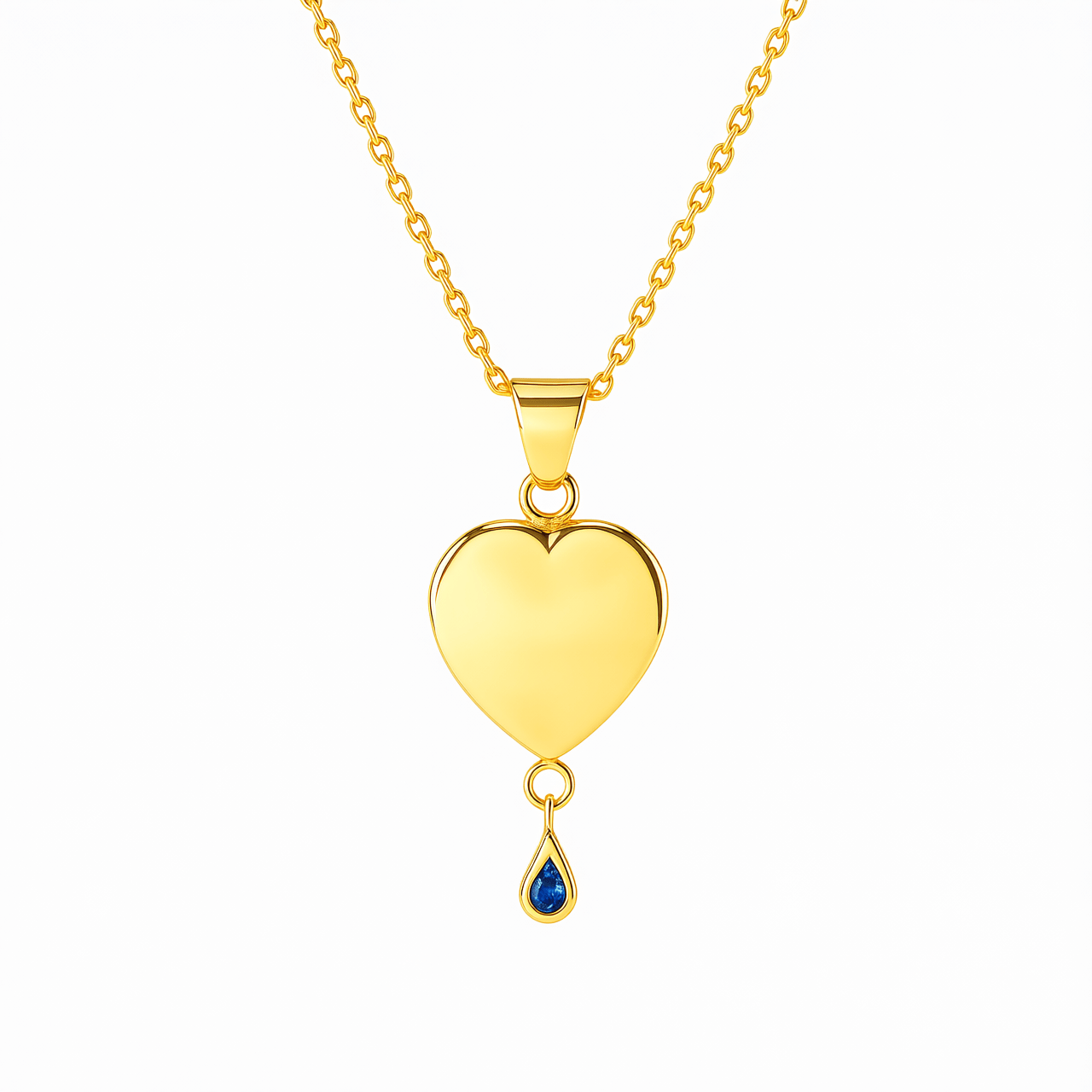 Cara Keepsakes Gold Pendant Urns Birthstone Heart Pendant Urn (10K)