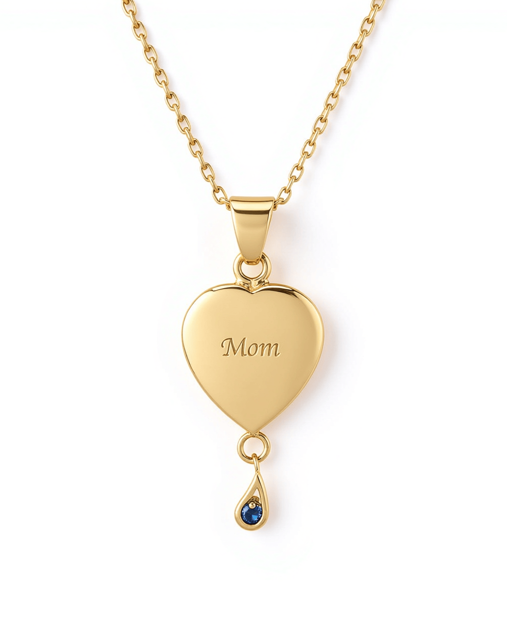Cara Keepsakes Gold Pendant Urns Birthstone Heart Pendant Urn (10K)
