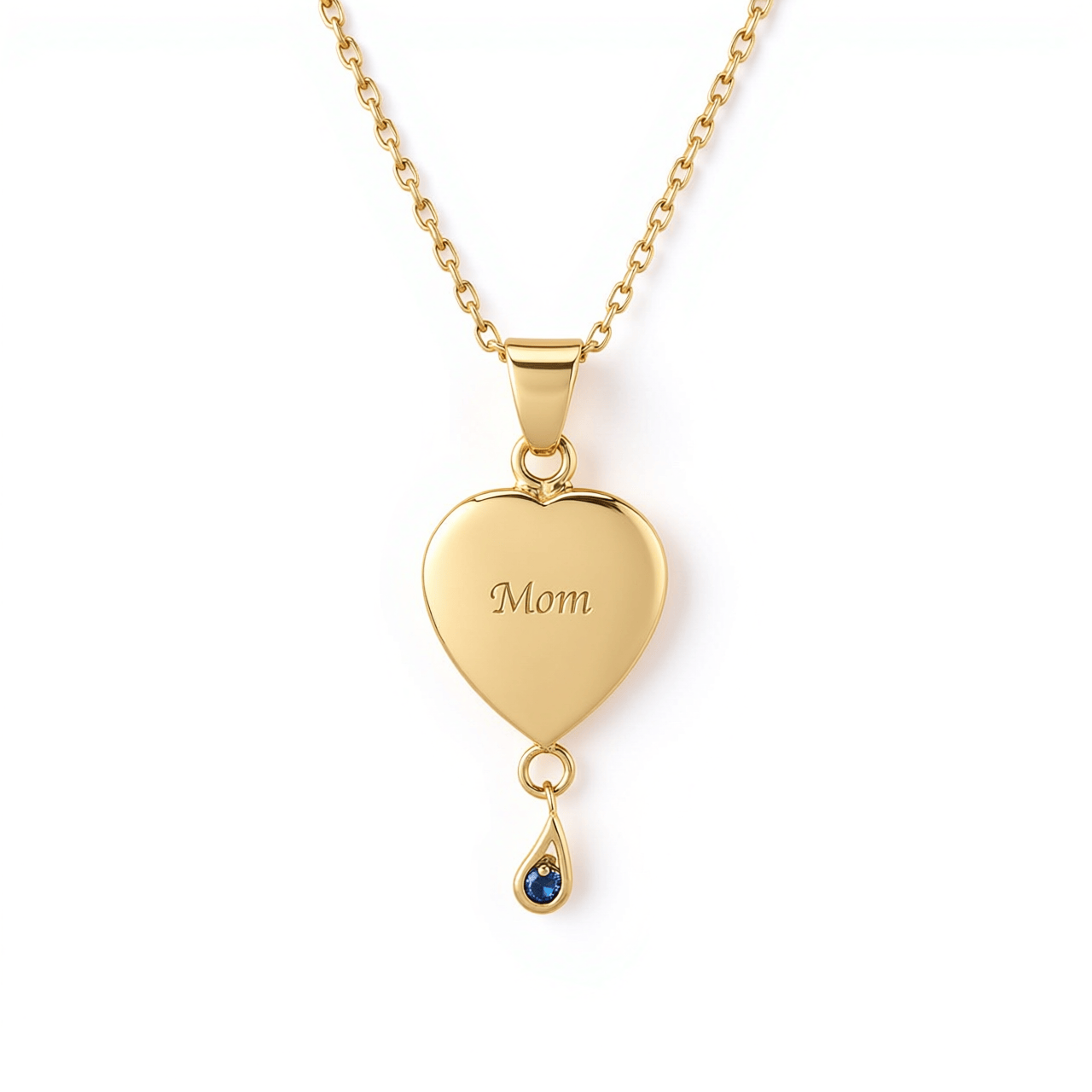 Cara Keepsakes Gold Pendant Urns Birthstone Heart Pendant Urn (10K)