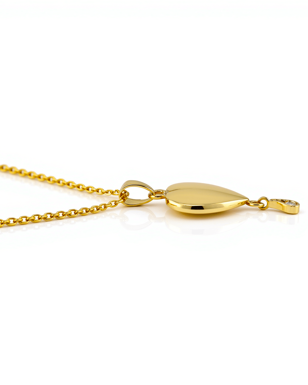 Cara Keepsakes Gold Pendant Urns Birthstone Heart Pendant Urn (10K)