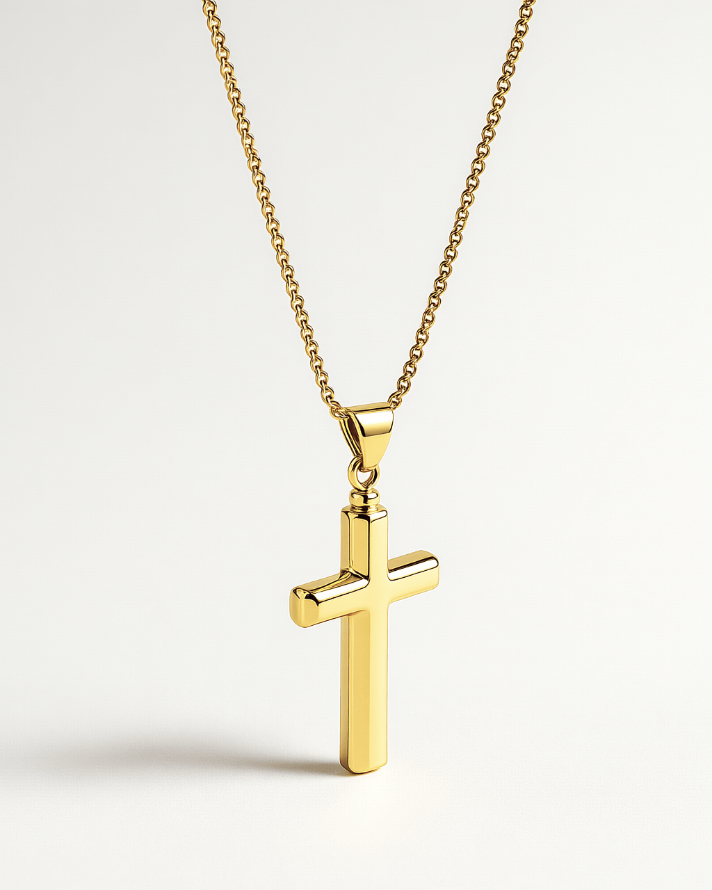 Cara Keepsakes Gold Pendant Urns Gold Cross Pendant Urn (10K)