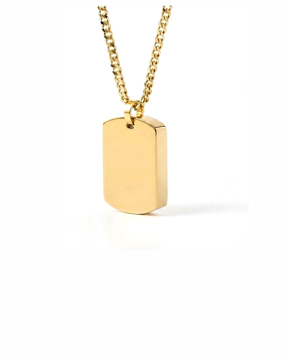 Cara Keepsakes Stainless Steel Gold Tag Pendant Urn