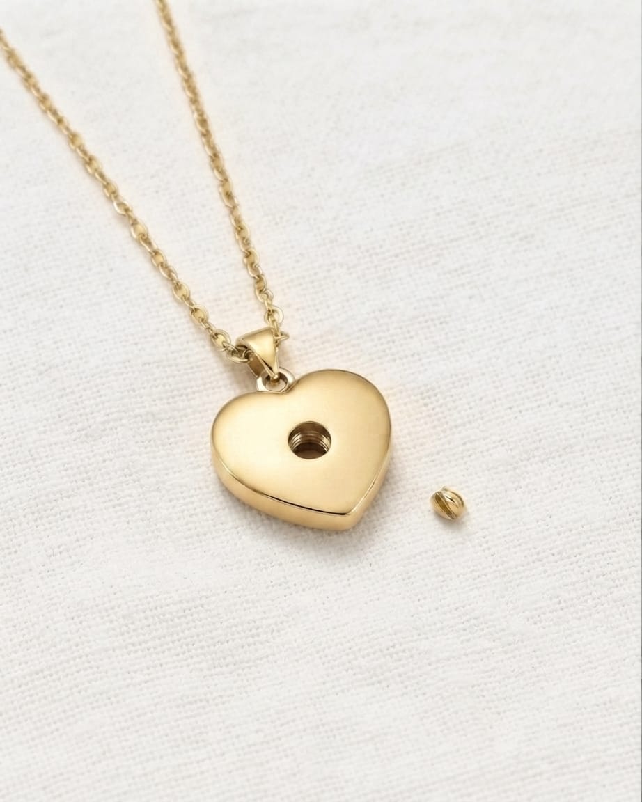 Cara Keepsakes Gold Pendant Urns 'Forget Me Not' Pendant Urn (10K)