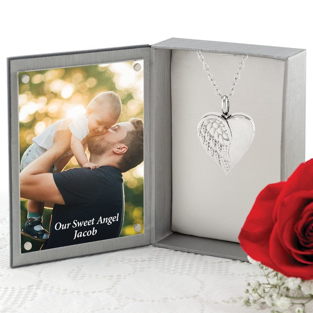 Cara Keepsakes Stainless Steel Stainless Steel Angel Wing Urn