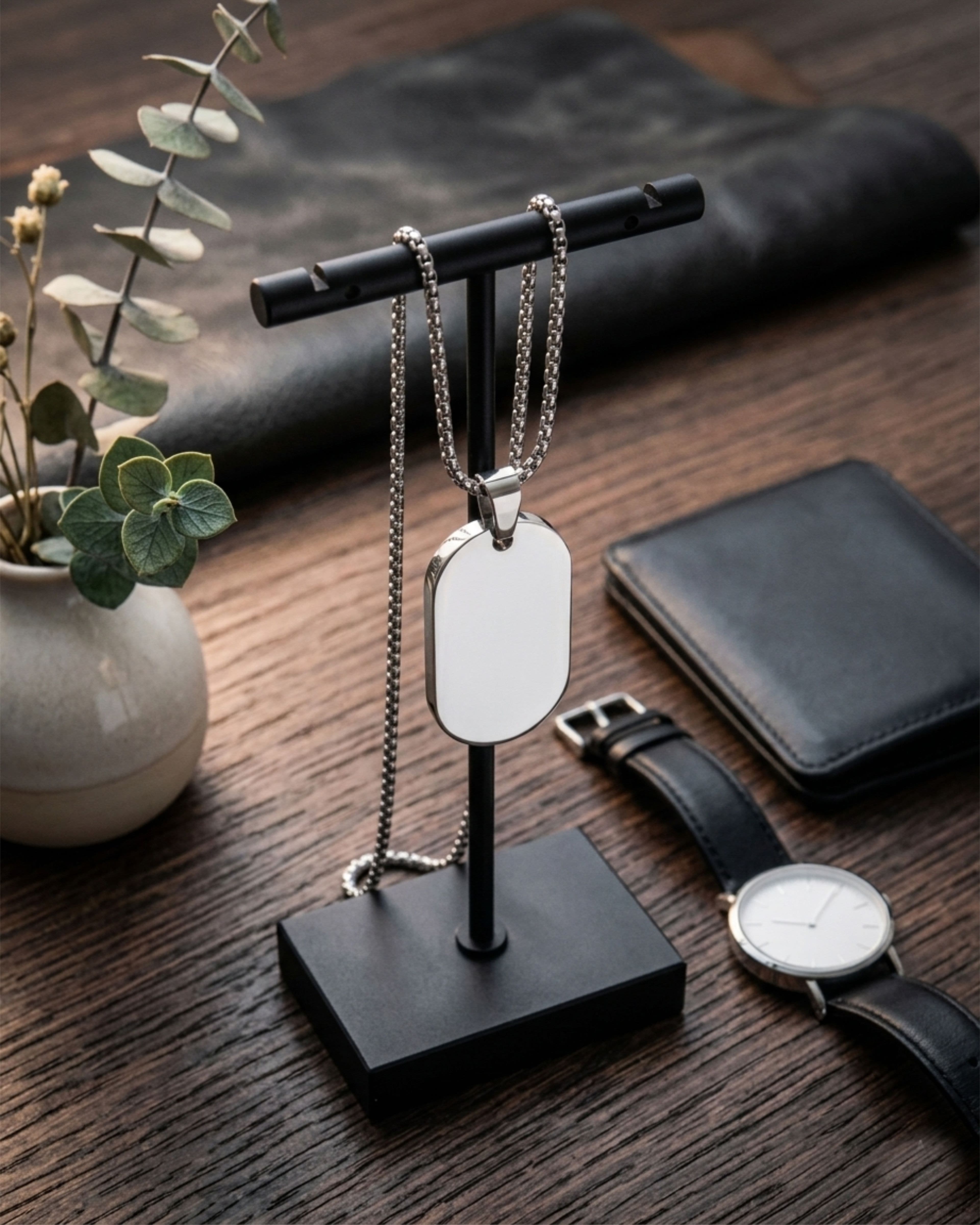 Cara Keepsakes Stainless Steel Stainless Steel Tag Pendant Urn