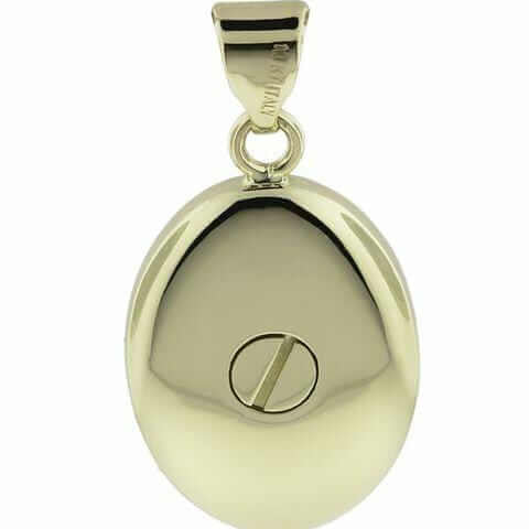 Cara Keepsakes Gold Locket Urns Gold Oval Pendant Urn (10K)