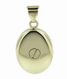 Cara Keepsakes Gold Locket Urns Gold Oval Pendant Urn (10K)