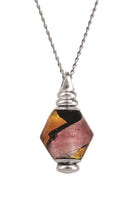 Cara Keepsakes Murano Glass Pendant Urn - 'Eventide Rose'