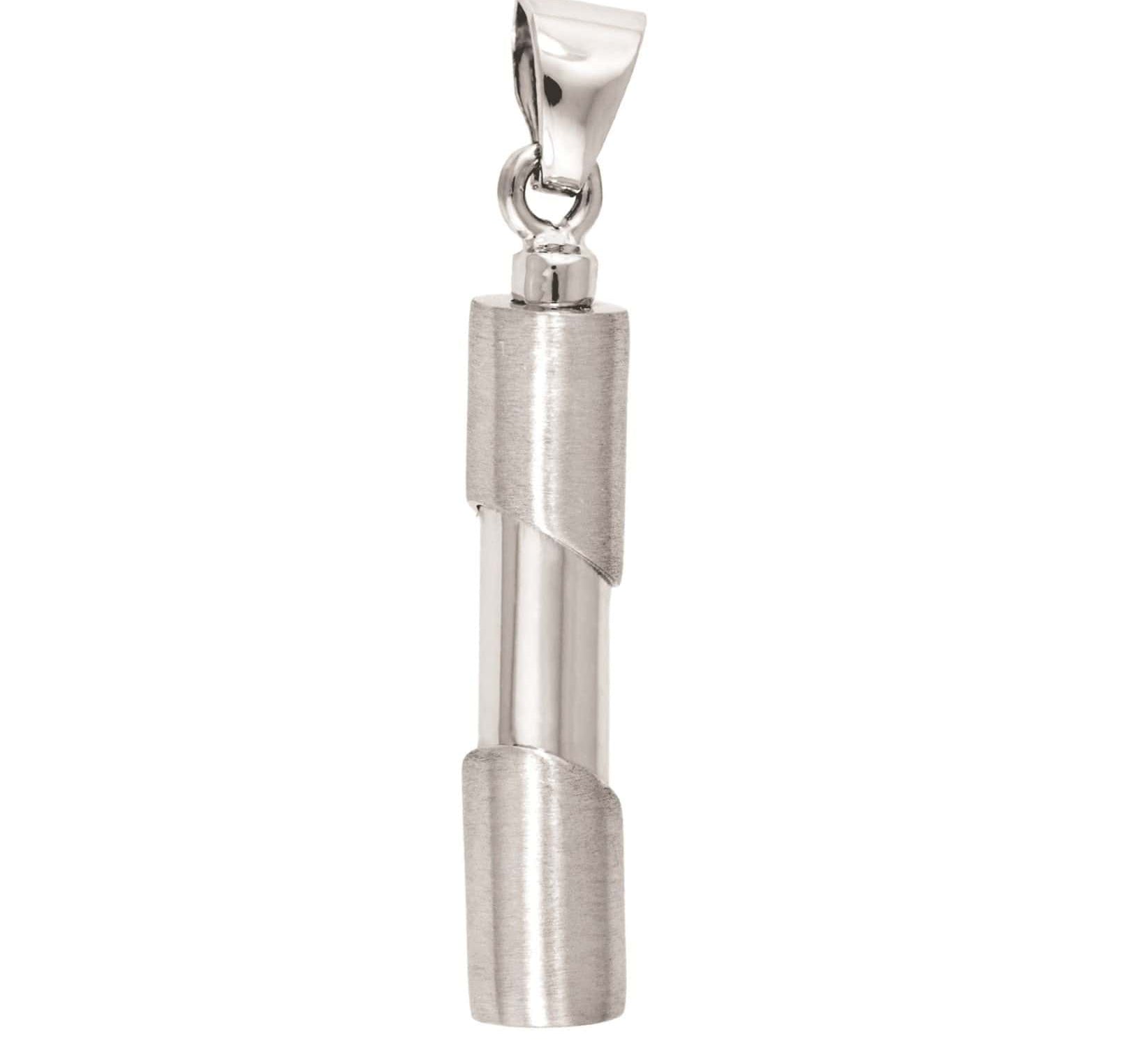 Cara Keepsakes Silver Pendant Urns Cylinder Pendant Urn