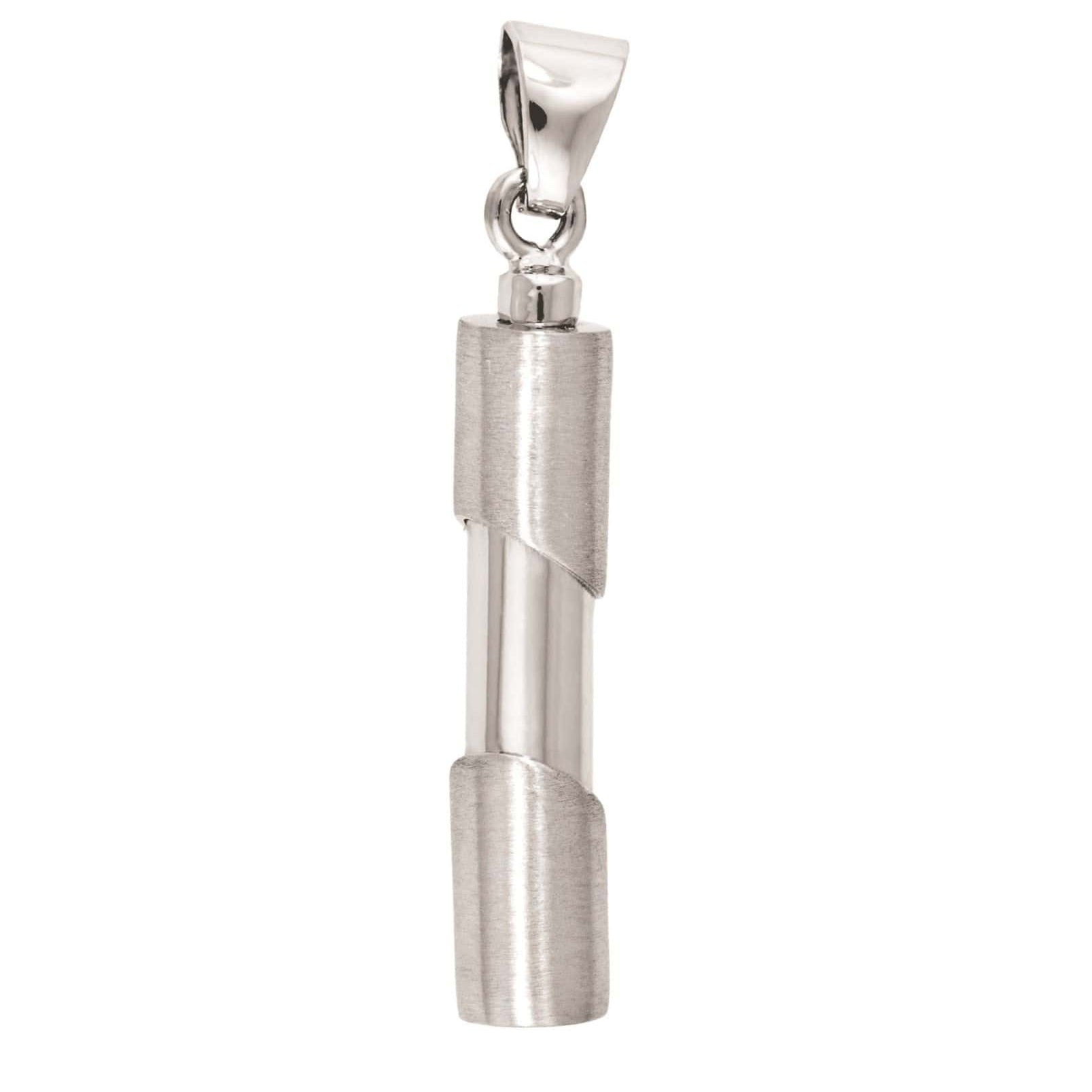Cara Keepsakes Silver Pendant Urns Cylinder Pendant Urn