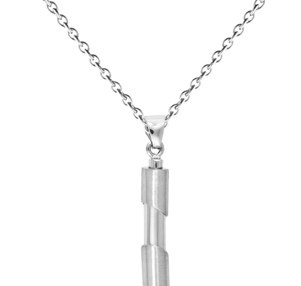 Cara Keepsakes Silver Pendant Urns Cylinder Pendant Urn
