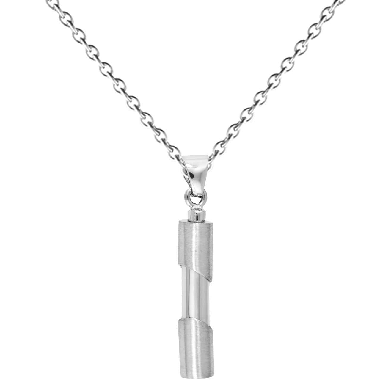 Cara Keepsakes Silver Pendant Urns Cylinder Pendant Urn
