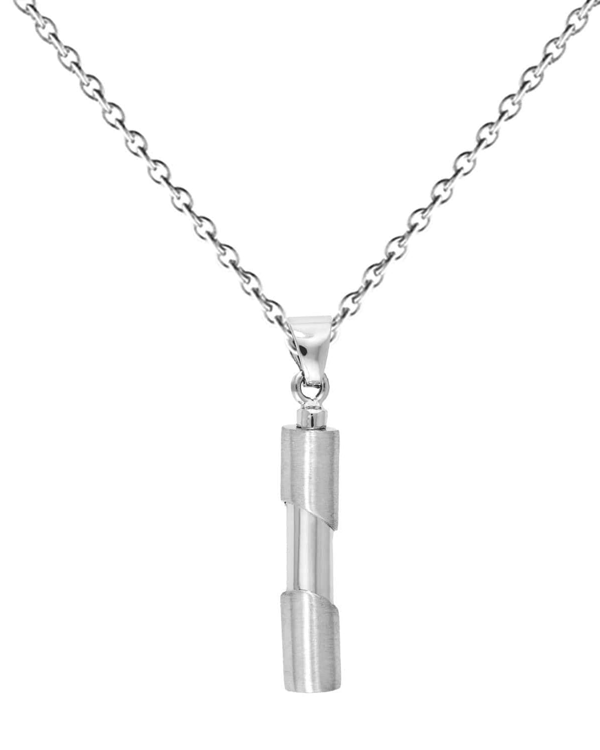 Cara Keepsakes Silver Pendant Urns Cylinder Pendant Urn