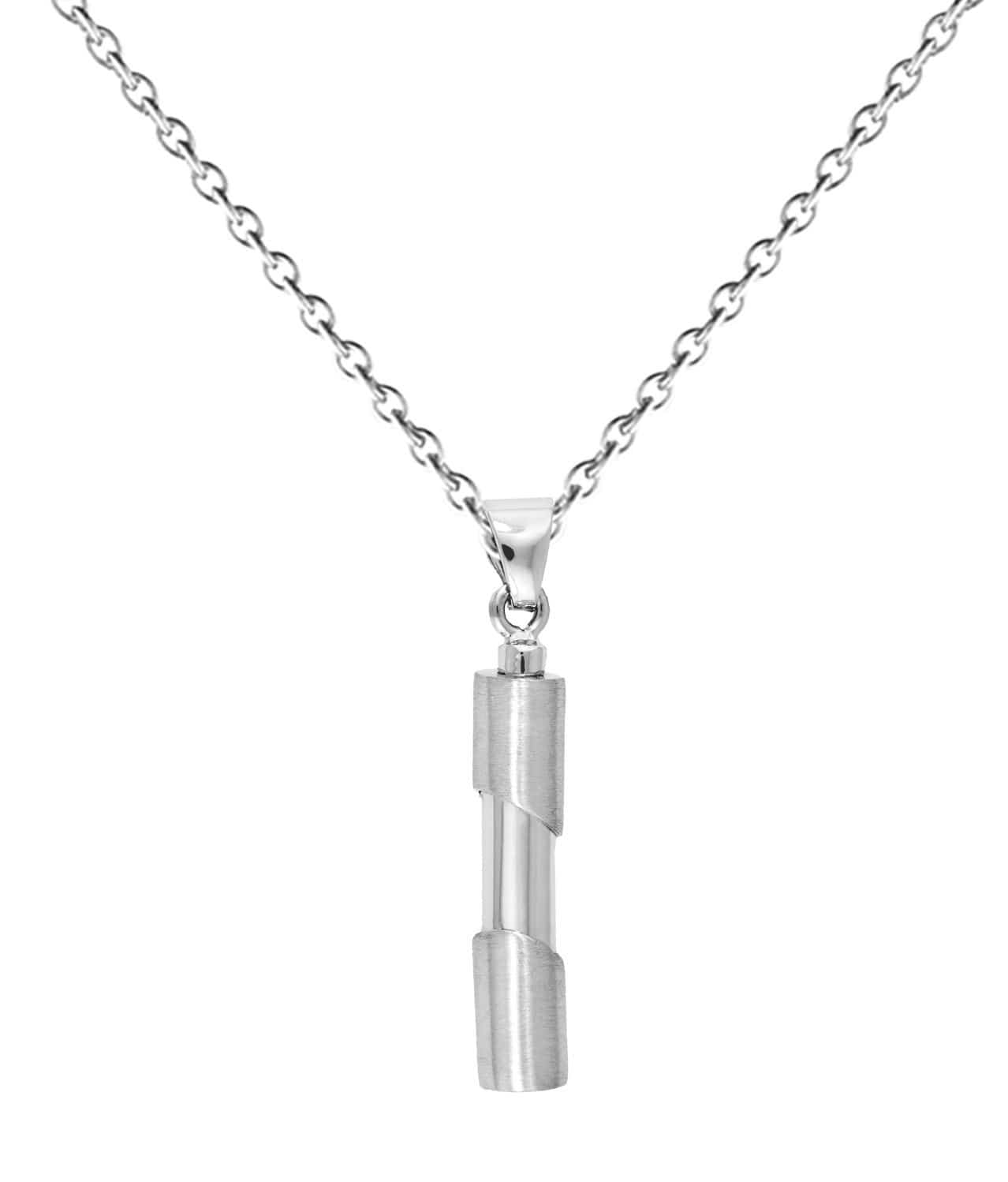 Cara Keepsakes Silver Pendant Urns Cylinder Pendant Urn