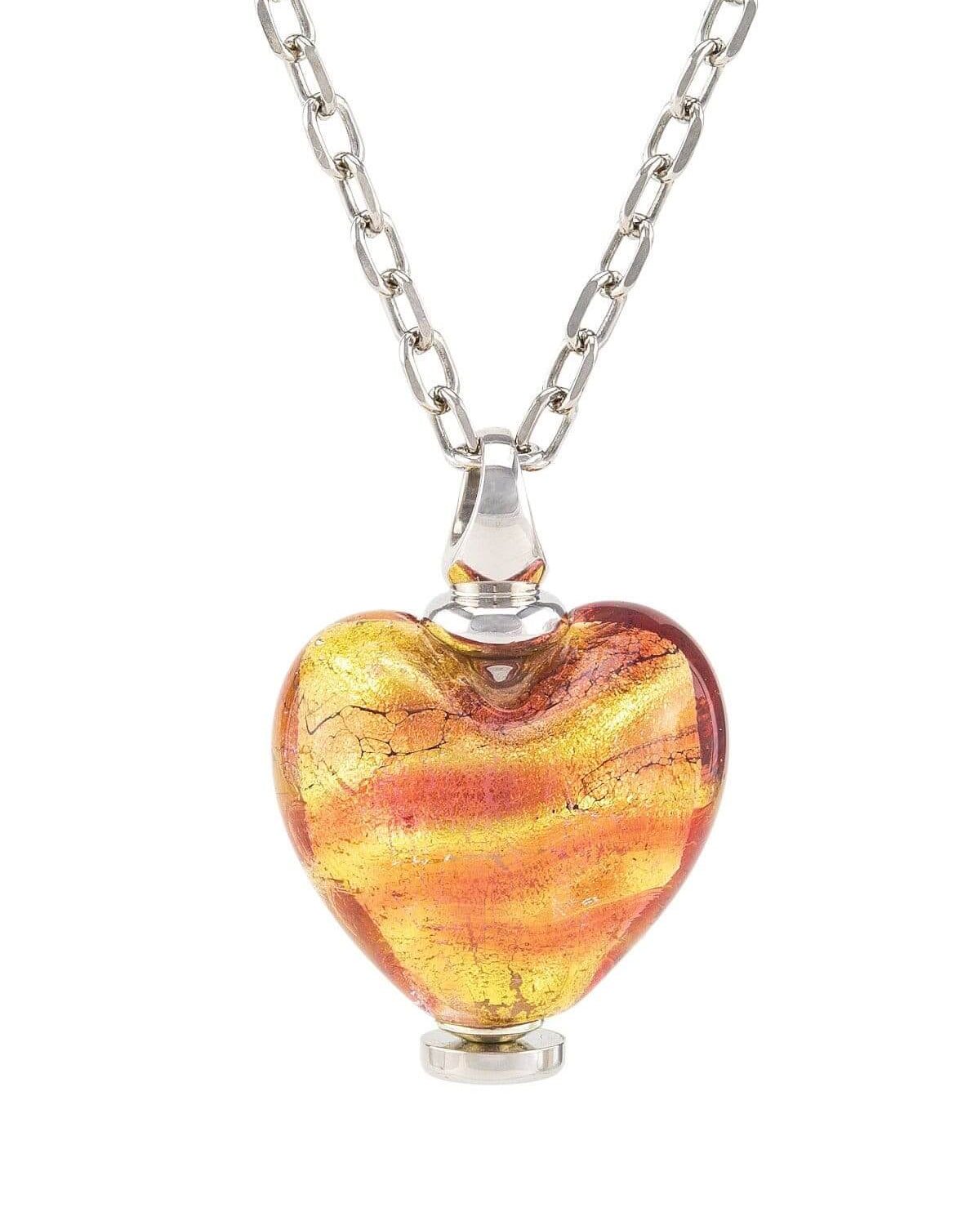 Cara Keepsakes Murano Glass Heart Urn - November