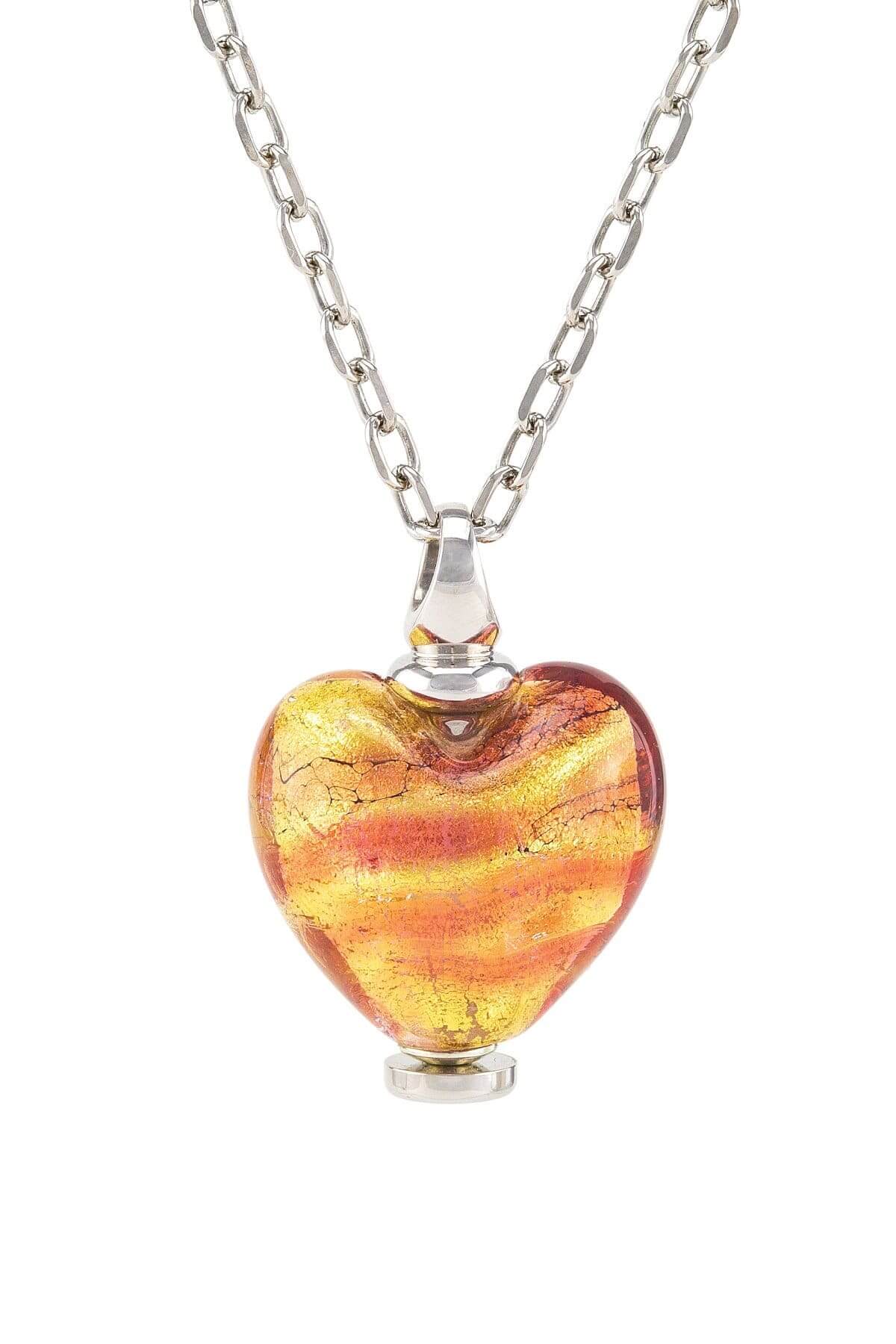 Cara Keepsakes Murano Glass Heart Urn - November