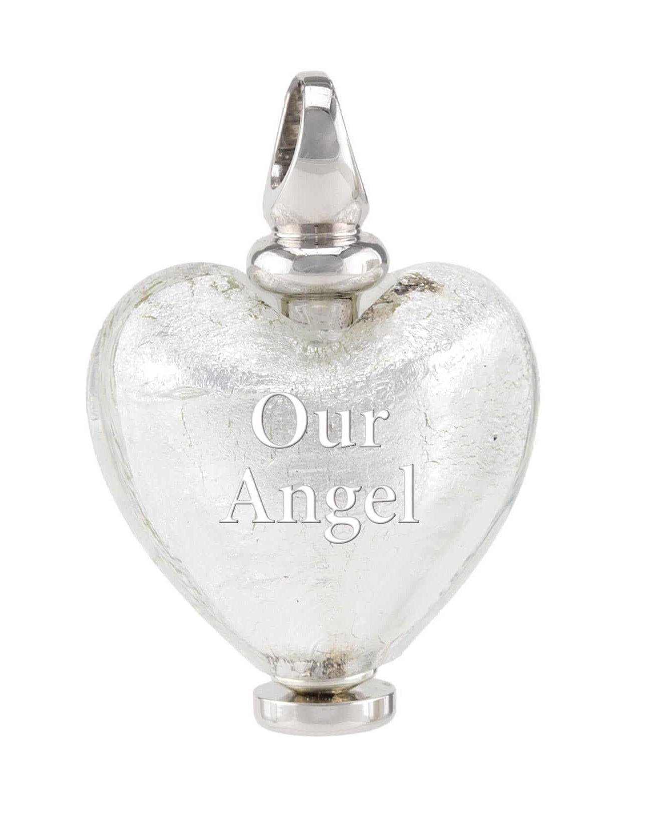 Cara Keepsakes Murano Glass Heart Urns Murano Glass Heart Urn - April
