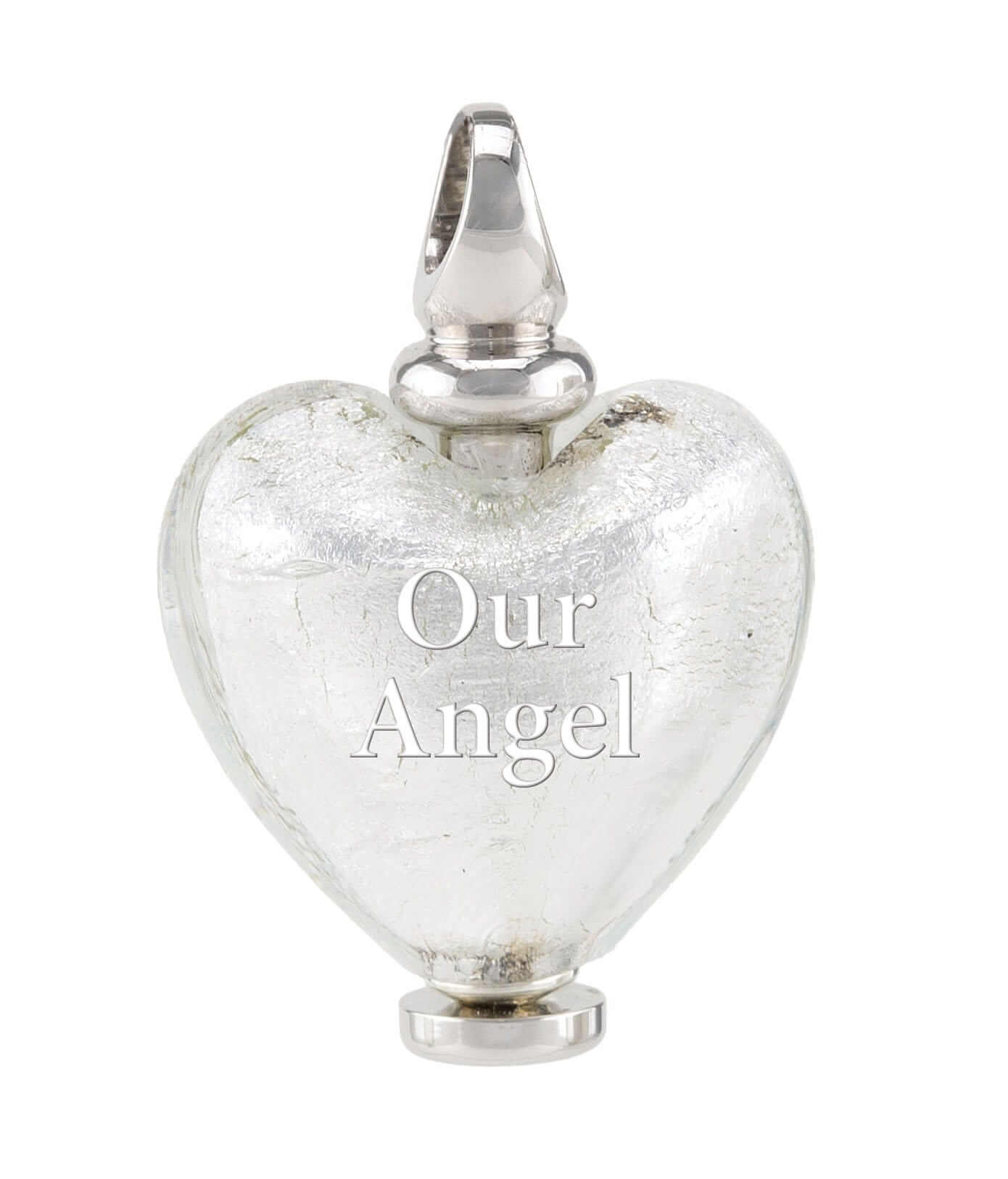 Cara Keepsakes Murano Glass Heart Urns Murano Glass Heart Urn - April