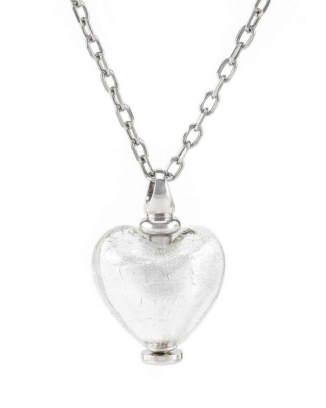 Cara Keepsakes Murano Glass Heart Urns Murano Glass Heart Urn - April