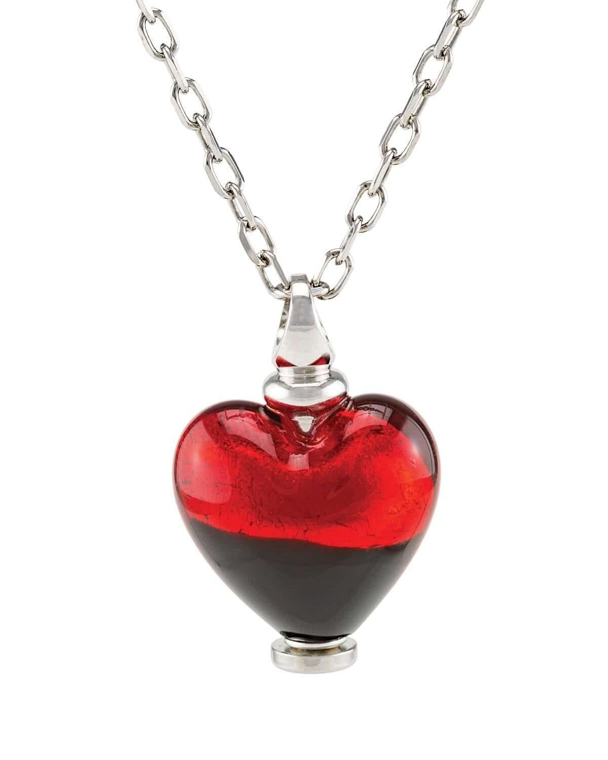 Cara Keepsakes Murano Glass Heart Urn - 'Everlasting Love'