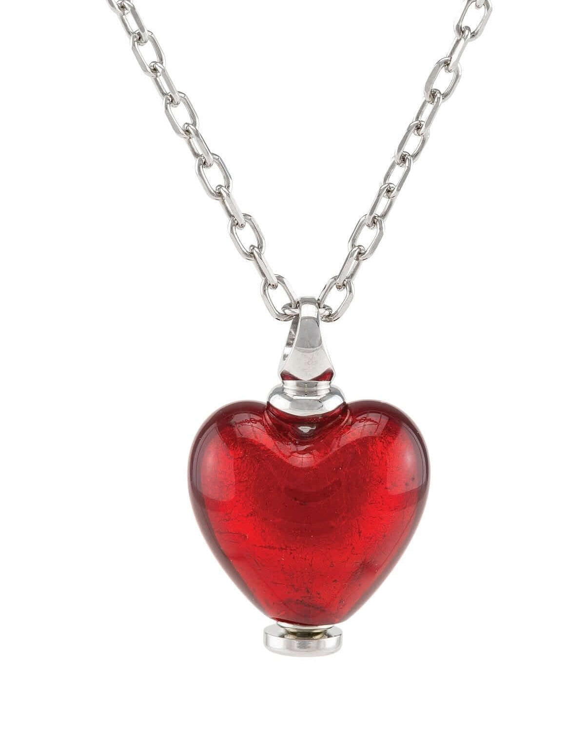 Cara Keepsakes Murano Glass Heart Urns Murano Glass Heart Urn - July