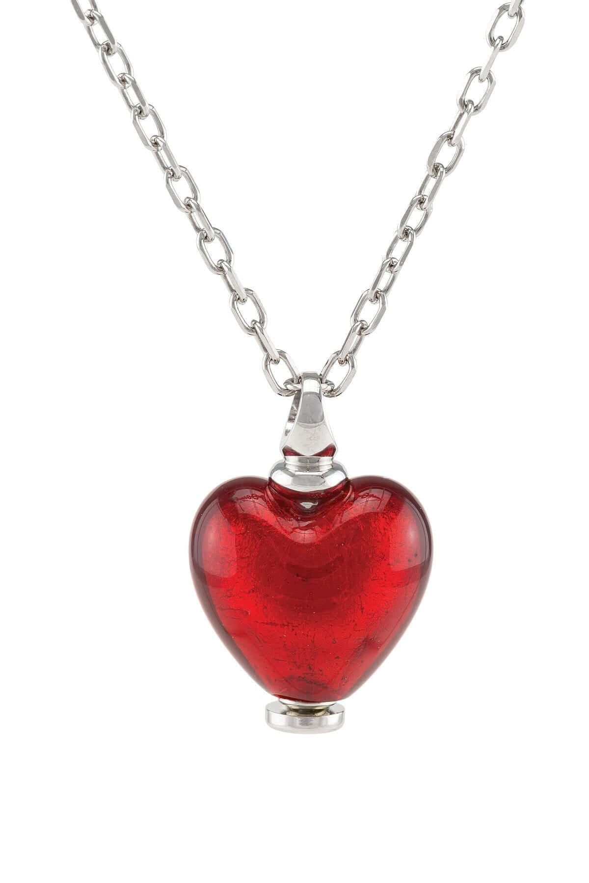Cara Keepsakes Murano Glass Heart Urns Murano Glass Heart Urn - July