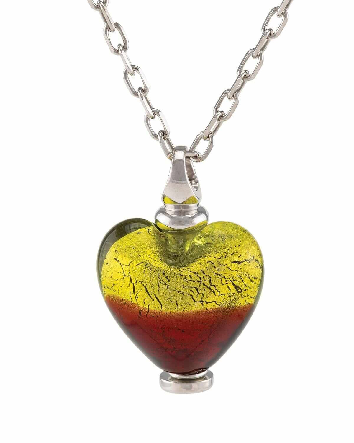 Cara Keepsakes Murano Glass Heart Urn - 'Guiding Light'