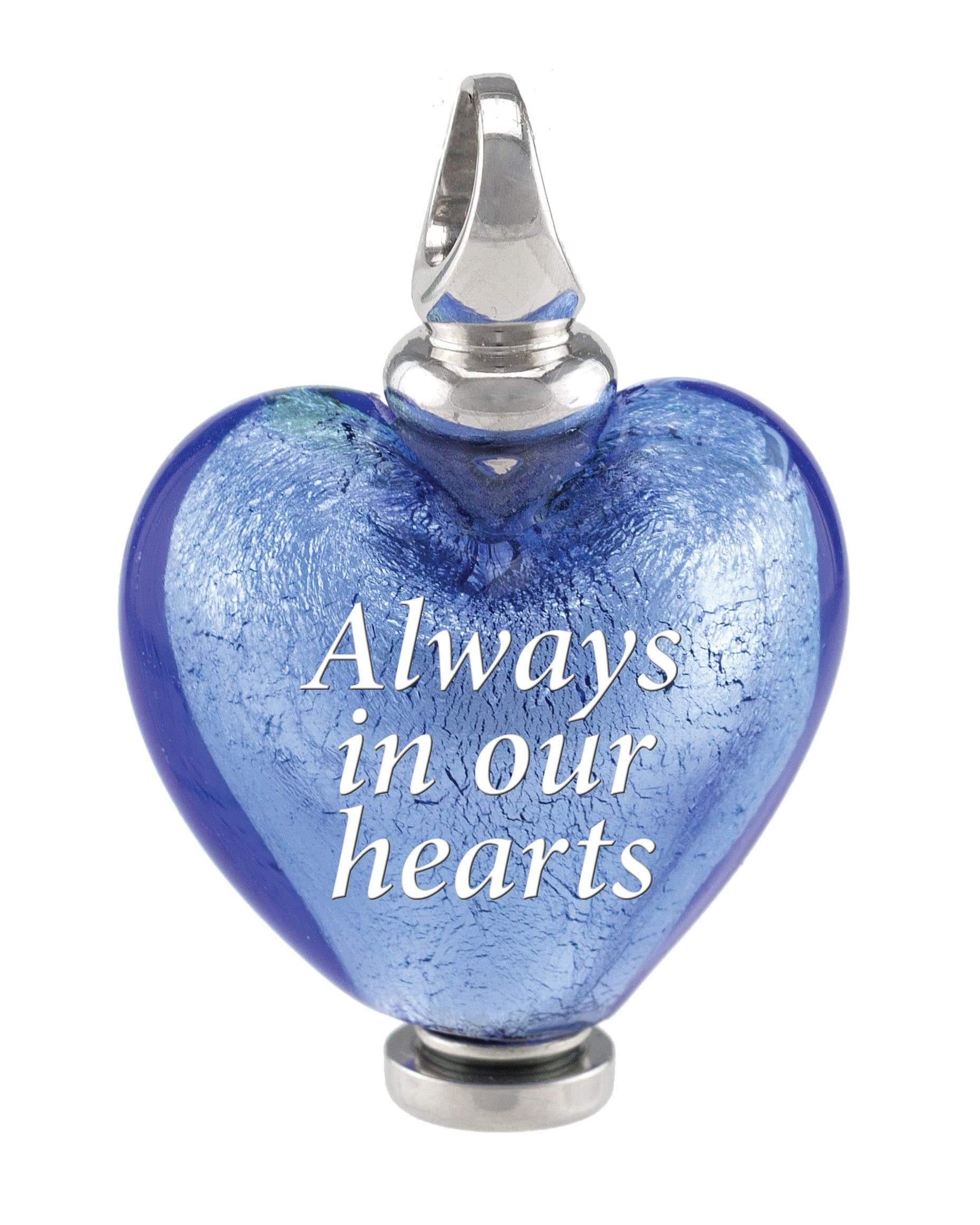 Cara Keepsakes Murano Glass Heart Urns Murano Glass Heart Urn - September