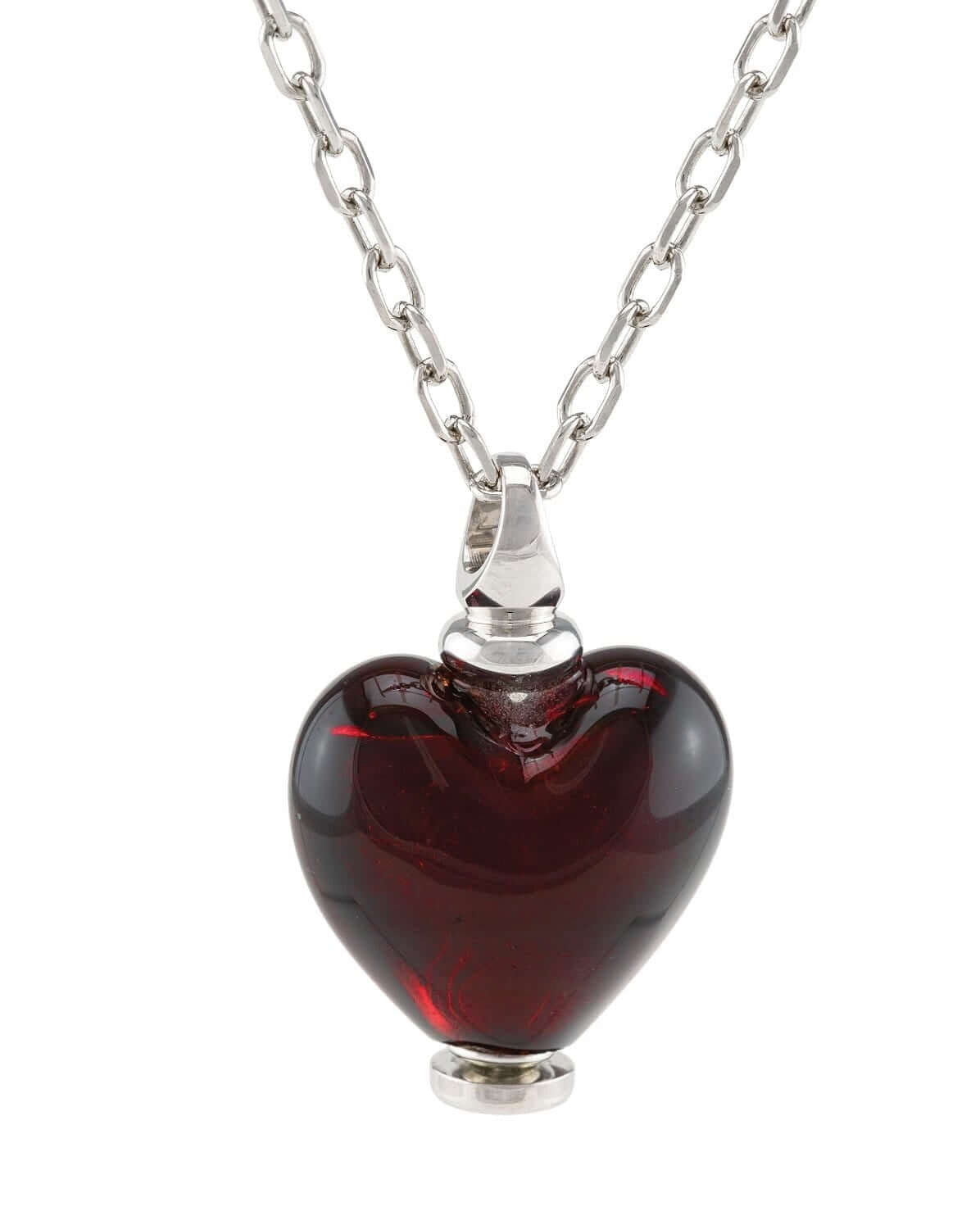 Cara Keepsakes Murano Glass Heart Urn - January