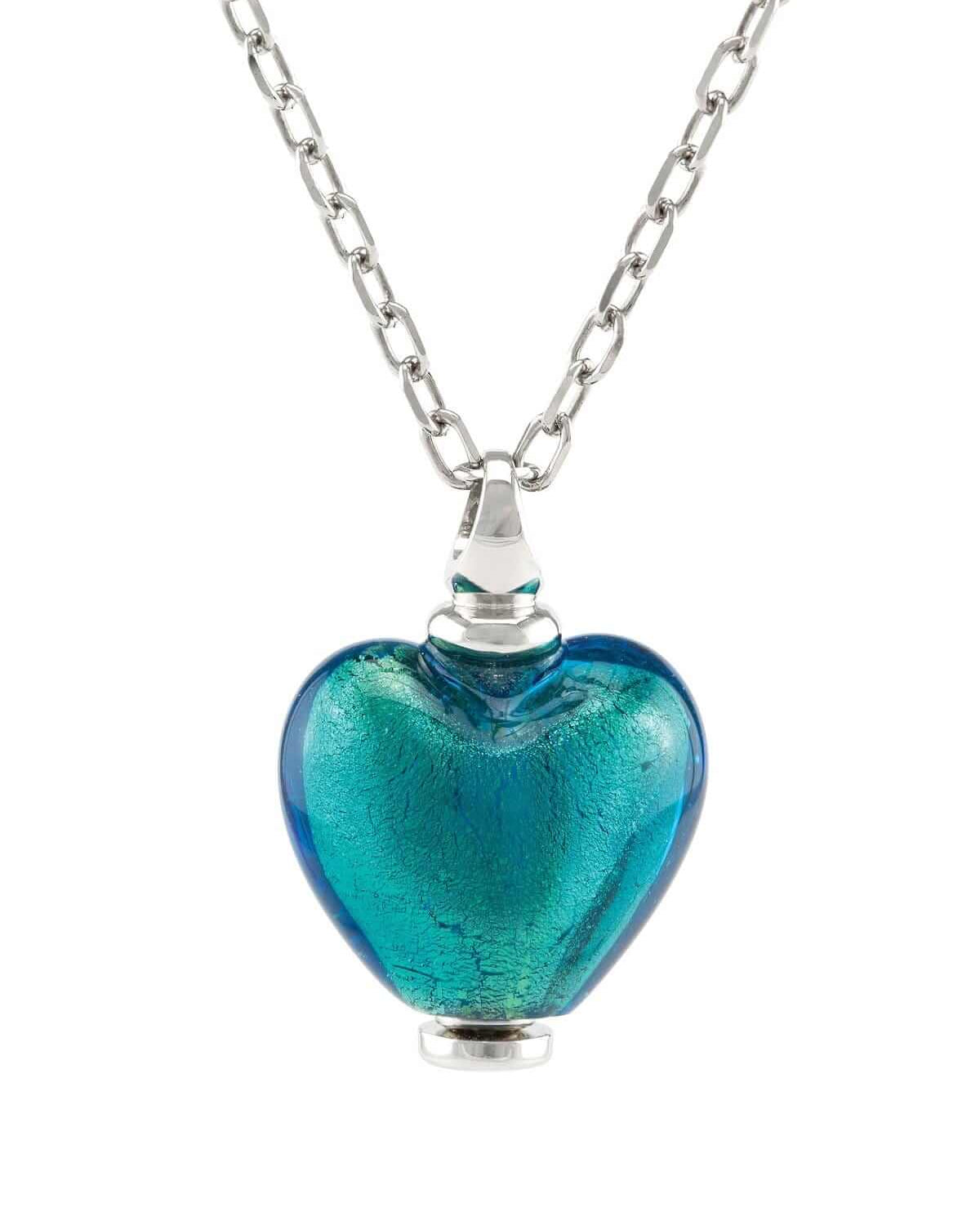 Cara Keepsakes Murano Glass Heart Urn - December
