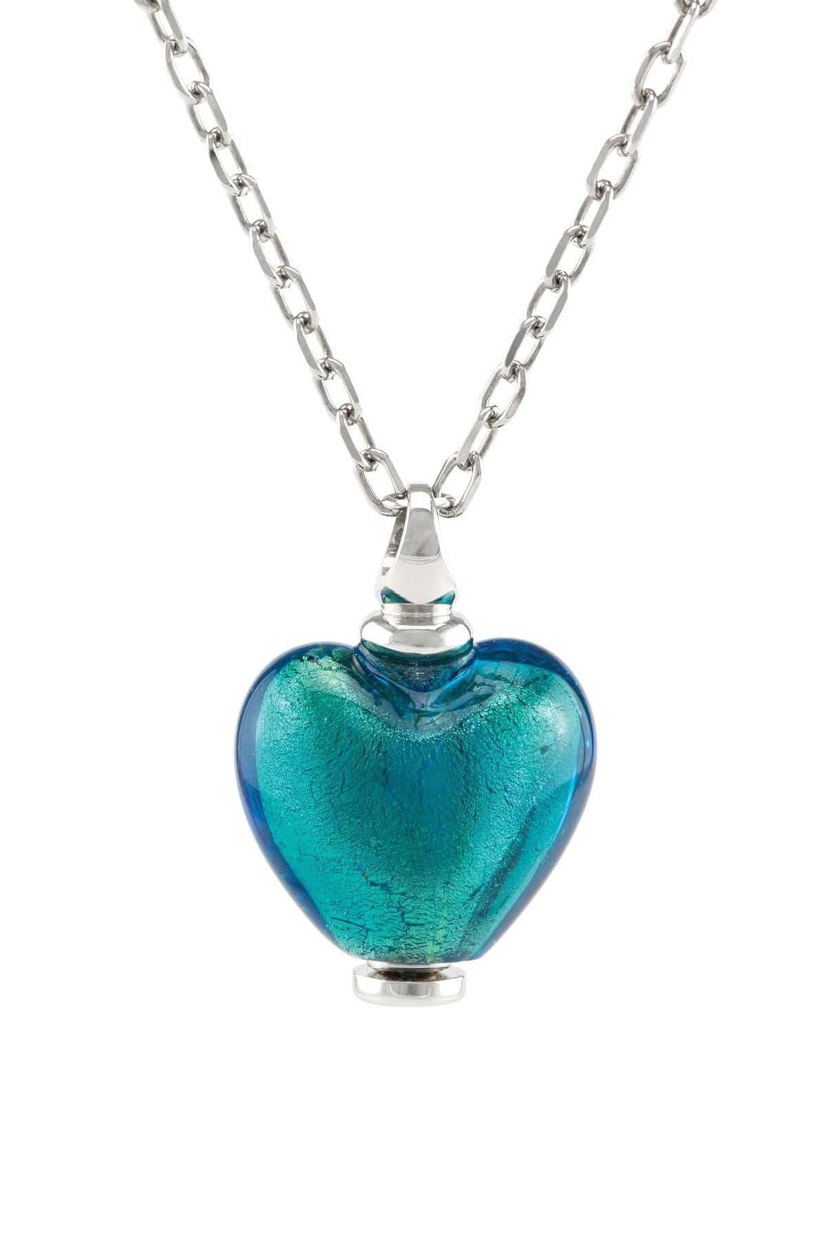 Cara Keepsakes Murano Glass Heart Urn - December