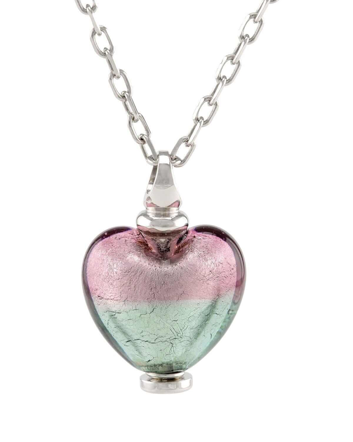Cara Keepsakes Murano Glass Heart Urn - 'Enchanted Bliss'