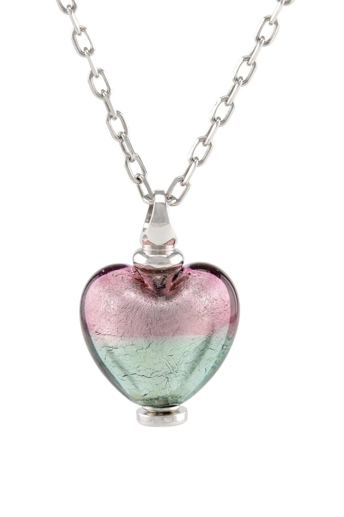 Cara Keepsakes Murano Glass Heart Urn - 'Enchanted Bliss'