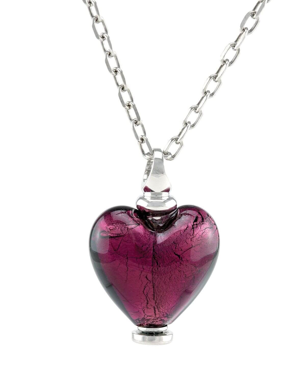 Cara Keepsakes Murano Glass Heart Urn - February