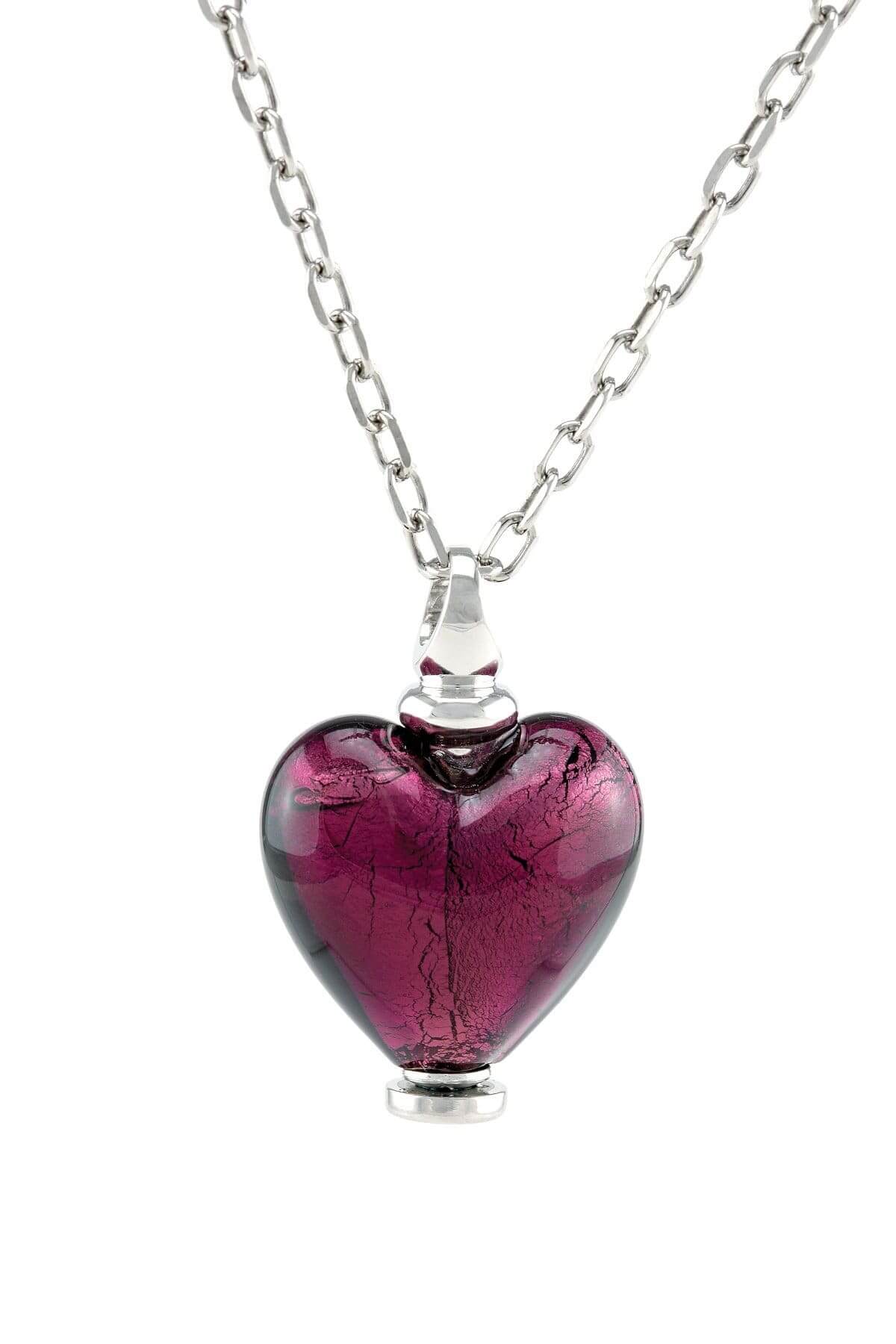 Cara Keepsakes Murano Glass Heart Urn - February