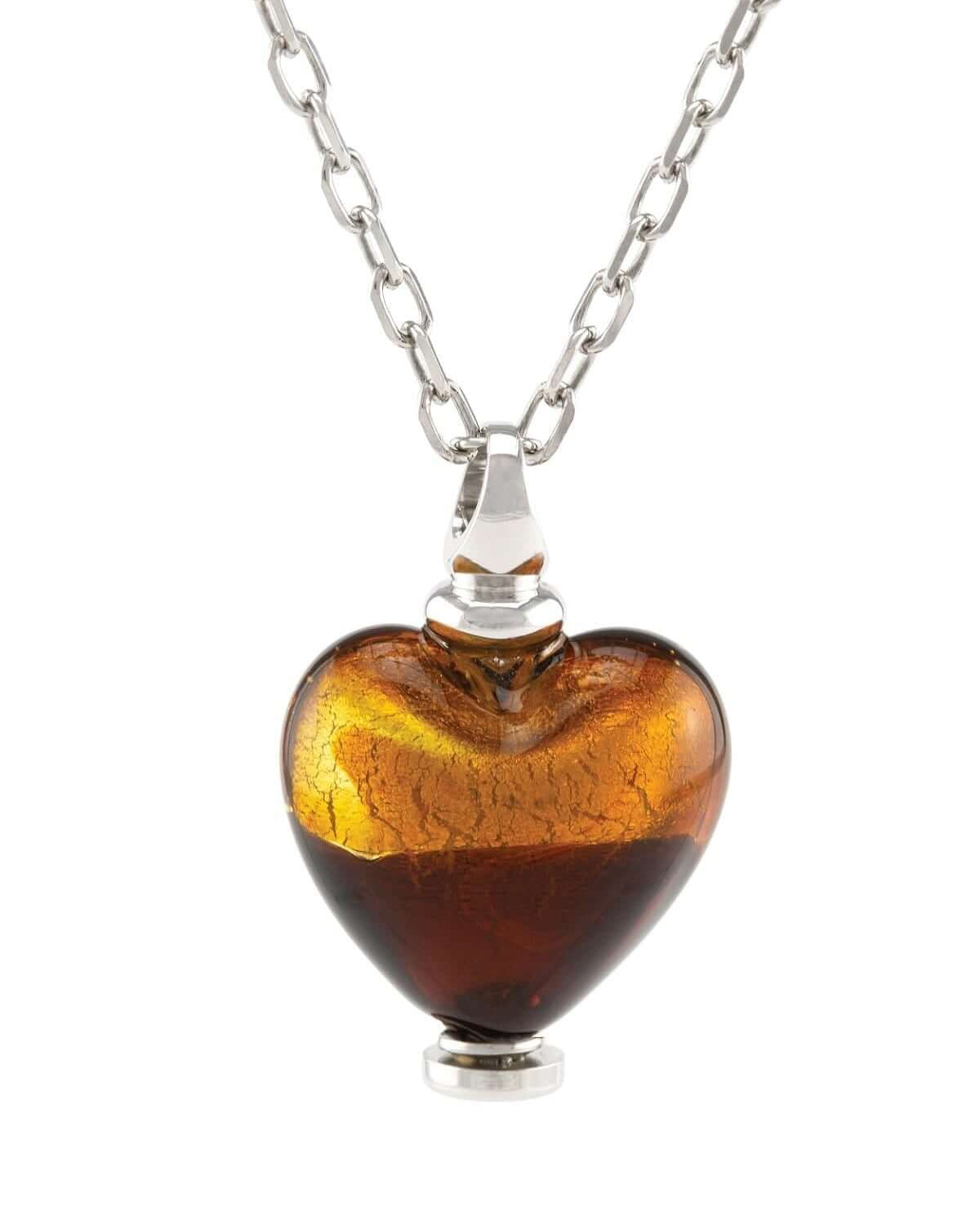 Cara Keepsakes Murano Glass Heart Urn - 'Sweet Promise'