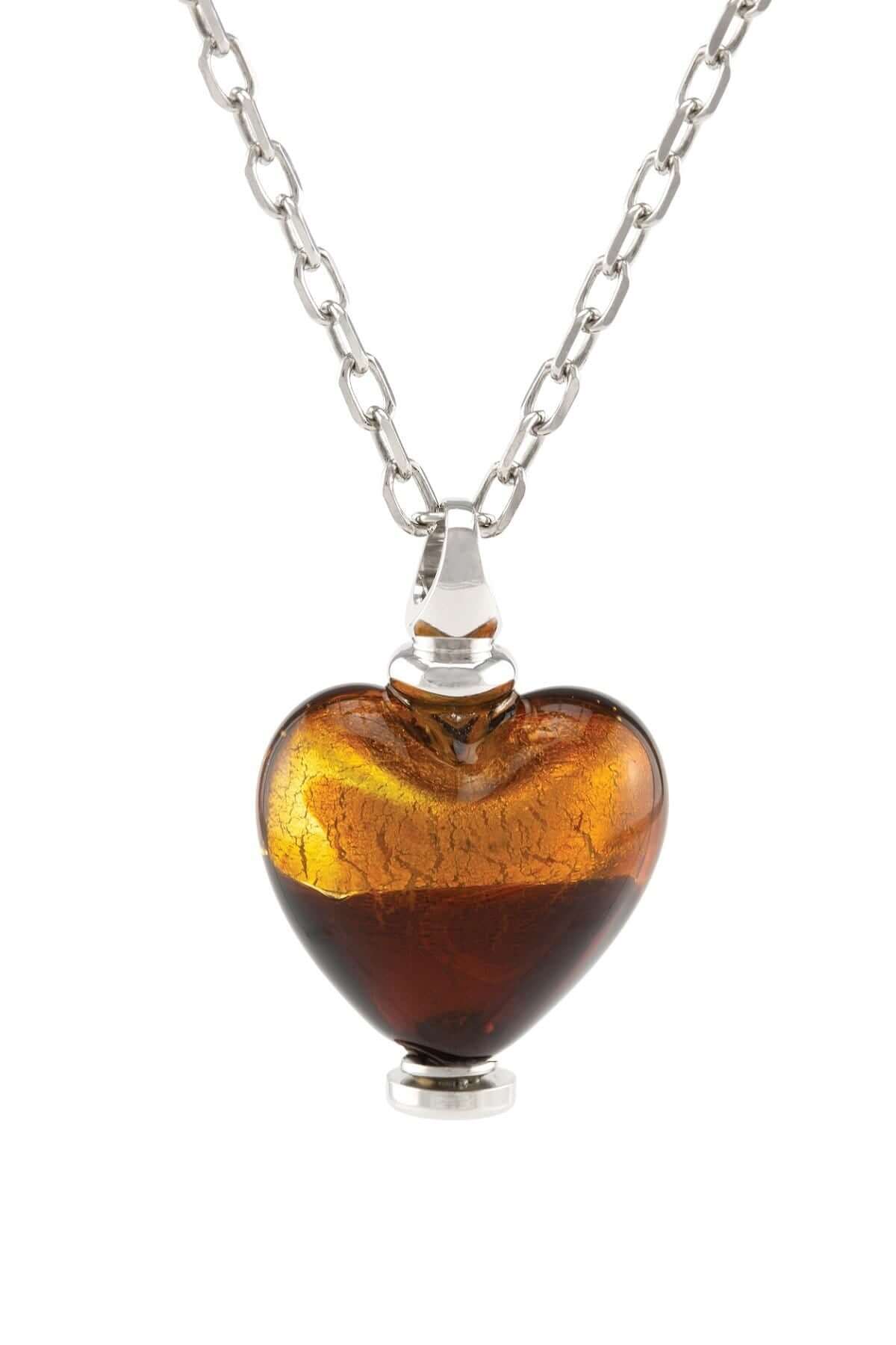 Cara Keepsakes Murano Glass Heart Urn - 'Sweet Promise'