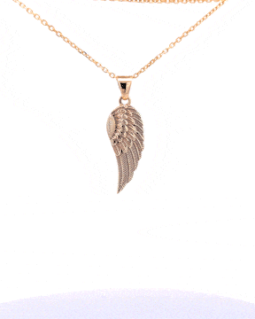 Cara Keepsakes Gold Pendant Urns Gold Guardian Angel Pendant Urn (10K)