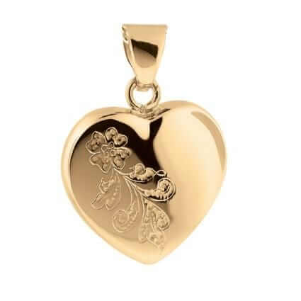 Cara Keepsakes Gold Locket Urns 'Forget Me Not' Pendant Urn (10K)