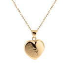 Cara Keepsakes Gold Locket Urns 'Forget Me Not' Pendant Urn (10K)