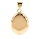 Cara Keepsakes Gold Locket Urns Gold Oval Pendant Urn (10K)