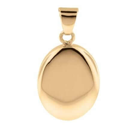 Cara Keepsakes Gold Locket Urns Gold Oval Pendant Urn (10K)