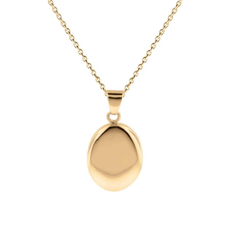 Cara Keepsakes Gold Locket Urns Gold Oval Pendant Urn (10K)