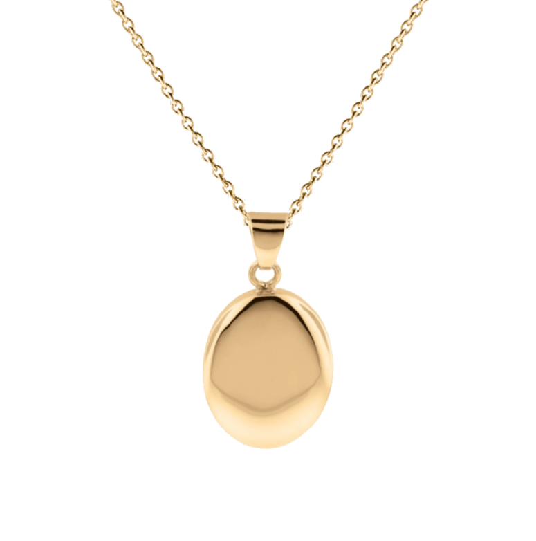 Cara Keepsakes Gold Locket Urns Gold Oval Pendant Urn (10K)