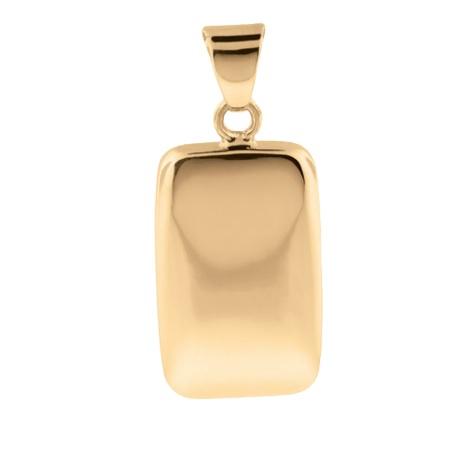Cara Keepsakes Gold Locket Urns Gold Rectangle Pendant Urn (10K)