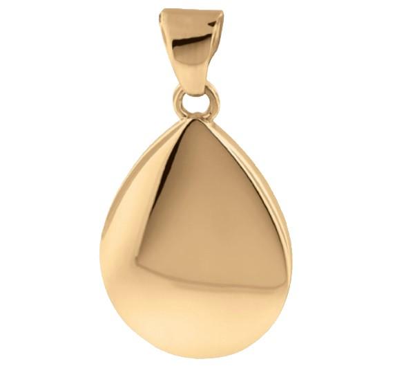 Cara Keepsakes Gold Locket Urns Gold Teardrop Pendant Urn (10K)
