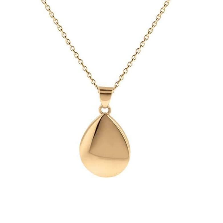 Cara Keepsakes Gold Locket Urns Gold Teardrop Pendant Urn (10K)