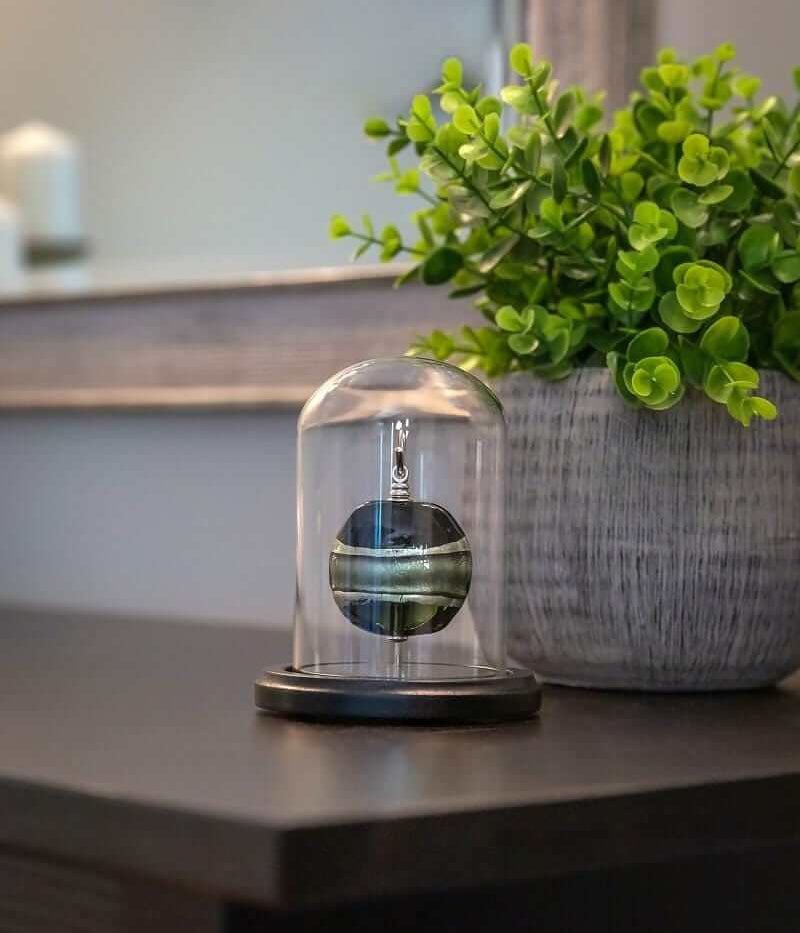 Cara Keepsakes Keepsake Urn Mini Urn with Glass Dome Keepsake Urn - "In the Garden"