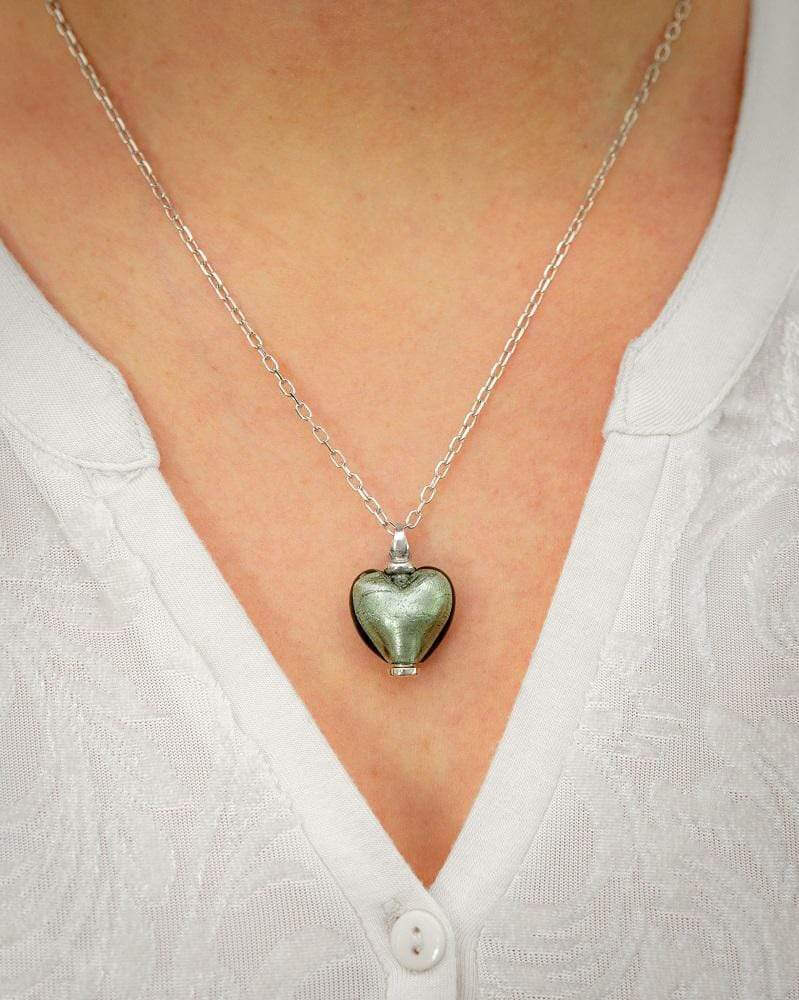 Cara Keepsakes Murano Glass Heart Urns Murano Glass Heart Urn - June