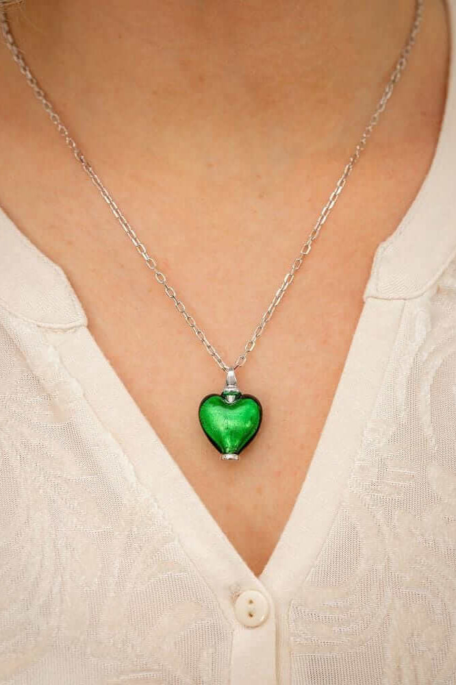 Cara Keepsakes Murano Glass Heart Urns Murano Glass Heart Urn - May